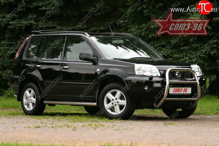 11 429 р. Защита порогов (рестайлинг) Souz-96 (d60)  Nissan X-trail  1 T30 (2000-2003) дорестайлинг  с доставкой в г. Воронеж