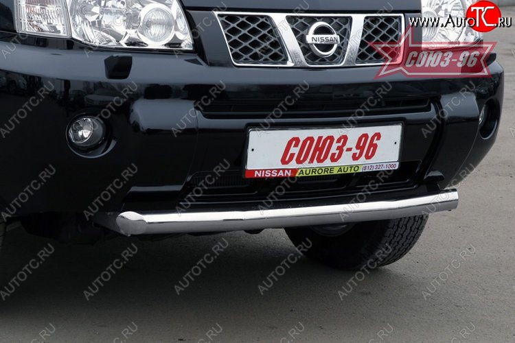 9 629 р. Защита переднего бампера одинарная Souz-96 (d60)  Nissan X-trail  1 T30 (2000-2003) дорестайлинг  с доставкой в г. Воронеж