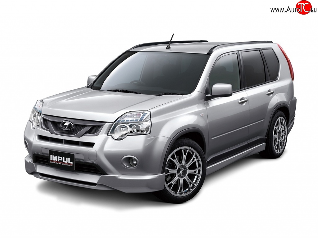 12 049 р. Решётка радиатора Impul Nissan X-trail 2 T31 рестайлинг (2010-2015) (Неокрашенная)  с доставкой в г. Воронеж