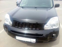 7 299 р. Решетка радиатора GENEFIELD Nissan X-trail 2 T31 дорестайлинг (2007-2011) (Неокрашенная)  с доставкой в г. Воронеж. Увеличить фотографию 2