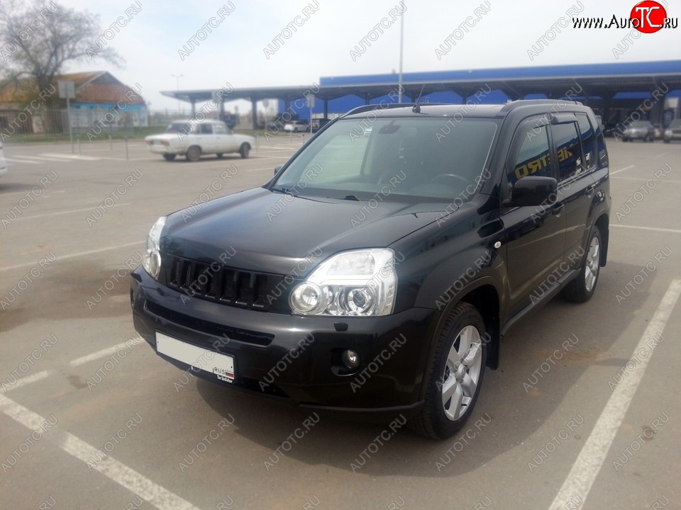 7 299 р. Решетка радиатора GENEFIELD Nissan X-trail 2 T31 дорестайлинг (2007-2011) (Неокрашенная)  с доставкой в г. Воронеж