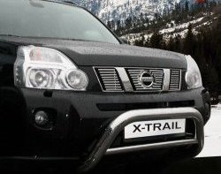 5 939 р. Декоративные вставки решетки радиатора Novline Nissan X-trail 2 T31 дорестайлинг (2007-2011)  с доставкой в г. Воронеж. Увеличить фотографию 1