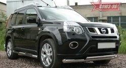 19 664 р. Защита переднего бампера двойная Souz-96 (d76/60)  Nissan X-trail  2 T31 (2010-2015) рестайлинг  с доставкой в г. Воронеж. Увеличить фотографию 2