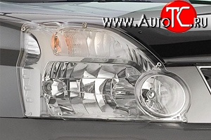 1 484 р. Прозрачная защита передних фар Novline  Nissan X-trail  2 T31 (2007-2011) дорестайлинг  с доставкой в г. Воронеж