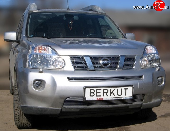6 299 р. Декоративная вставка решетки радиатора T31 Berkut Nissan X-trail 2 T31 рестайлинг (2010-2015)  с доставкой в г. Воронеж
