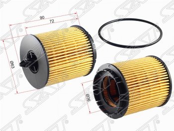 Фильтр масляный (2.0, 2.2, Z22SE) SAT (картридж) Opel (Опель) Antara (Антара) (2006-2015),  Astra (Астра) ( G,  J) (1998-2017),  Insignia (Инсигния)  A (2008-2013),  Signum (Сигнум) (2003-2008),  Vectra (Вектра)  C (2002-2008),  Zafira (Зафира)  В (2005-2015), Subaru (Субару) Traviq (Травик) (2001-2005)