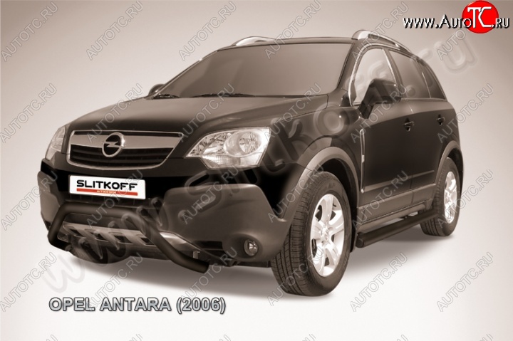 15 849 р. Кенгурятник d57 низкий мини Opel Antara (2006-2010) (Цвет: серебристый)  с доставкой в г. Воронеж