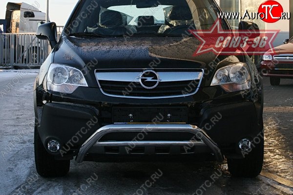 10 799 р. Защита переднего бампера Souz-96 (d60) Opel Antara (2006-2010)  с доставкой в г. Воронеж