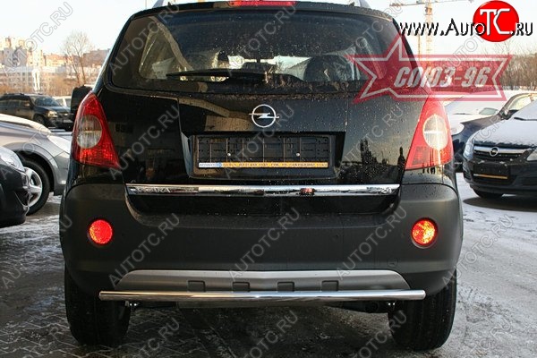 9 179 р. Защита заднего бампера Souz-96 (d42)  Opel Antara (2006-2010)  с доставкой в г. Воронеж