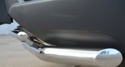 16 949 р. Защита переднего бампера (2 трубыØ63 и 42 мм, нержавейка) SLITKOFF  Opel Antara (2010-2015) рестайлинг  с доставкой в г. Воронеж. Увеличить фотографию 3