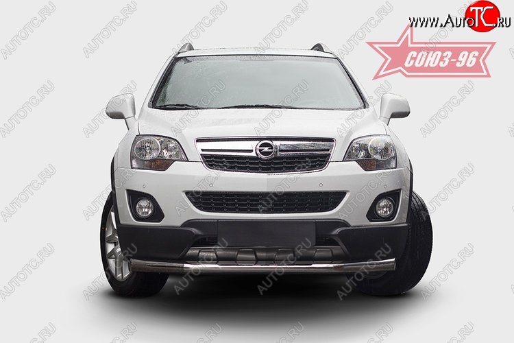 18 764 р. Защита переднего бампера одинарная Souz-96 (d76)  Opel Antara (2010-2015) рестайлинг  с доставкой в г. Воронеж