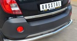 16 749 р. Одинарная защита заднего бампера из трубы диаметром 63 мм SLITKOFF  Opel Antara (2010-2015) рестайлинг  с доставкой в г. Воронеж. Увеличить фотографию 2
