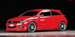 5 699 р. Накладка на передний бампер Rieger Opel Astra H GTC хэтчбек 3 дв. дорестайлинг (2004-2006) (Неокрашенная)  с доставкой в г. Воронеж. Увеличить фотографию 2
