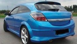 2 999 р. Накладка на задний бампер OPC-Line  Opel Astra  H GTC (2004-2011) хэтчбек 3 дв. дорестайлинг, хэтчбек 3 дв. рестайлинг (Неокрашенная)  с доставкой в г. Воронеж. Увеличить фотографию 1