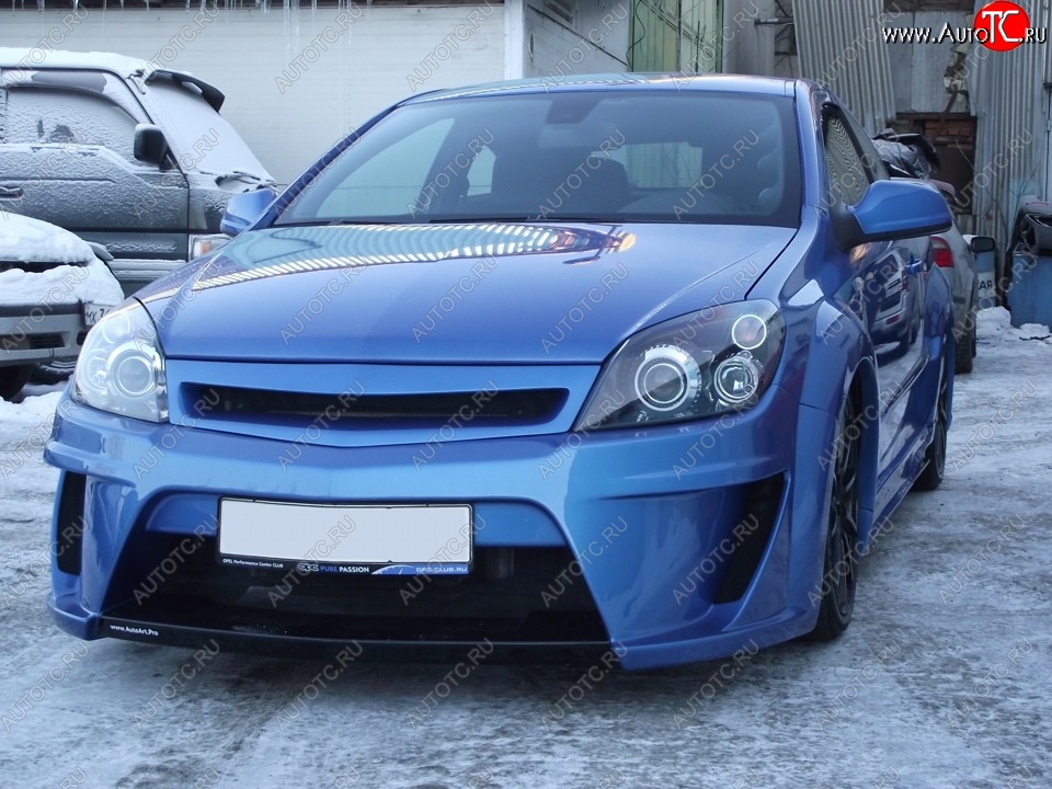 4 849 р. Решетка радиатора IBHERDESIGN Opel Astra H GTC хэтчбек 3 дв. дорестайлинг (2004-2006) (Неокрашенная)  с доставкой в г. Воронеж
