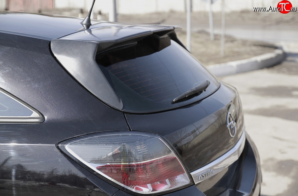 1 359 р. Накладка на задний спойлер RA Opel Astra H GTC хэтчбек 3 дв. дорестайлинг (2004-2006) (Неокрашенный)  с доставкой в г. Воронеж