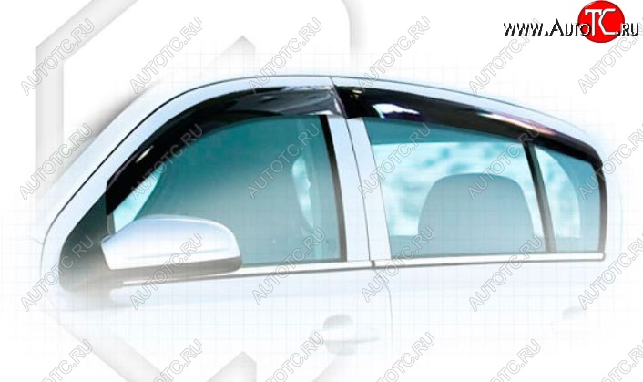 2 079 р. Дефлектора окон CA-Plastiс  Opel Astra  H (2004-2015) хэтчбек 5дв дорестайлинг, хэтчбек 5дв рестайлинг (Classic полупрозрачный)  с доставкой в г. Воронеж