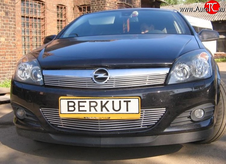 5 199 р. Декоративная вставка воздухозаборника Berkut Opel Astra H хэтчбек 5дв дорестайлинг (2004-2007)  с доставкой в г. Воронеж