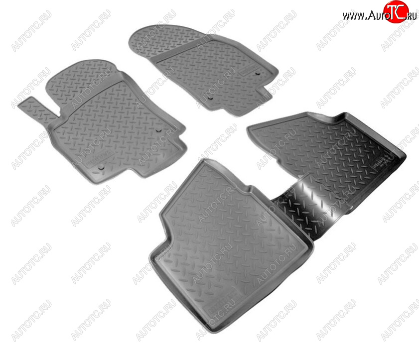 2 179 р. Комплект салонных ковриков Norplast Unidec Unidec  Opel Astra  H (2004-2007) седан дорестайлинг (Цвет: черный)  с доставкой в г. Воронеж