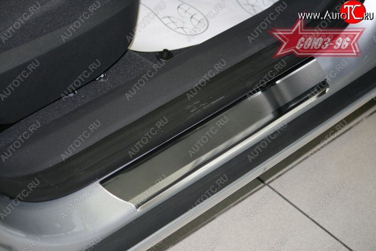 2 114 р. Накладки на внутренние пороги Souz-96 Opel Astra H седан дорестайлинг (2004-2007)  с доставкой в г. Воронеж