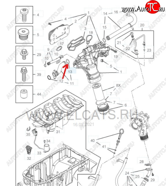 71 р. Уплотнительное кольцо трубопровода маслоохладителя GM (дв. Z16XEP)  Opel Astra ( H,  H GTC) (2004-2015) универсал, хэтчбек 3 дв. дорестайлинг, хэтчбек 5дв дорестайлинг, хэтчбек 3 дв. рестайлинг, универсал рестайлинг, хэтчбек 5дв рестайлинг  с доставкой в г. Воронеж