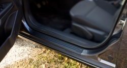 1 279 р. Накладки на порожки автомобиля RA Opel Astra H универсал (2004-2007) (Комплект (4 шт.))  с доставкой в г. Воронеж. Увеличить фотографию 3