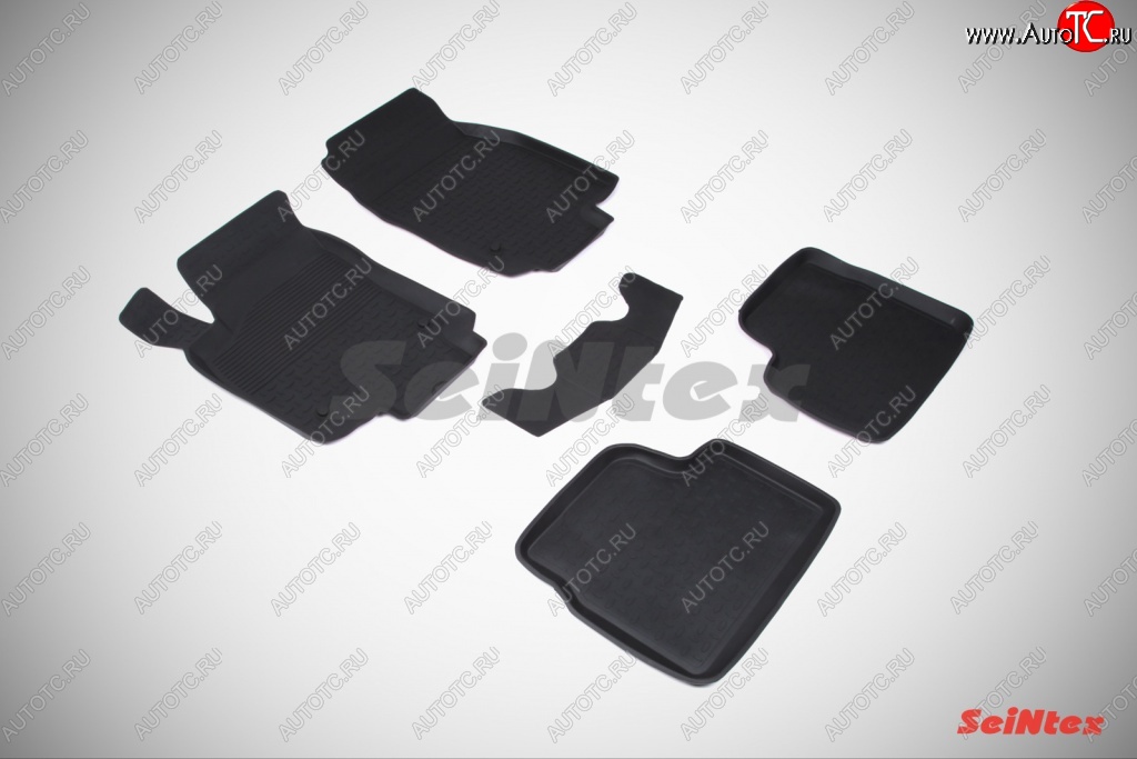 3 089 р. Износостойкие коврики в салон с высоким бортом SeiNtex Premium 4 шт. (резина)  Opel Astra  H (2004-2007) универсал  с доставкой в г. Воронеж