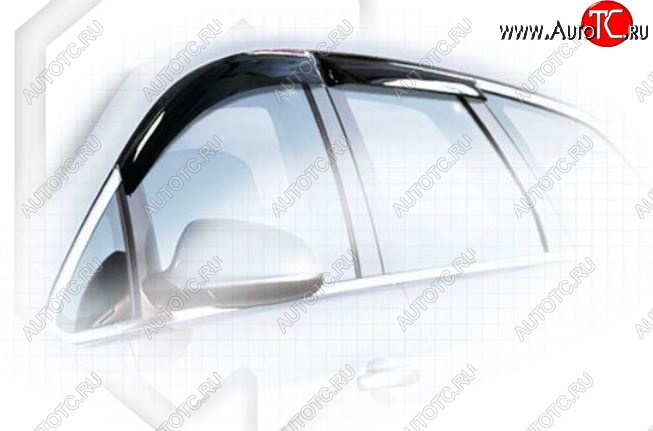 1 899 р. Дефлектора окон CA-Plastic  Opel Astra  J (2012-2017) универсал рестайлинг (Classic полупрозрачный, Без хром.молдинга)  с доставкой в г. Воронеж