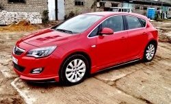 5 249 р. Пороги накладки Sport Opel Astra J хэтчбек 5 дв. дорестайлинг (2009-2012) (Неокрашенные)  с доставкой в г. Воронеж. Увеличить фотографию 3
