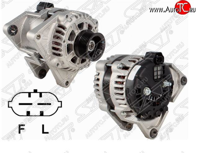 12 299 р. Генератор SAT (12V/100A) Opel Astra J универсал дорестайлинг (2009-2012)  с доставкой в г. Воронеж