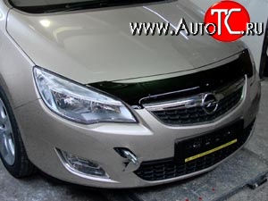 2 699 р. Дефлектор капота NovLine (короткий) (хетчбек) Opel Astra J хэтчбек 5 дв. дорестайлинг (2009-2012)  с доставкой в г. Воронеж