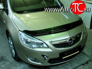 4 599 р. Дефлектор капота NovLine Opel Astra J хэтчбек 5 дв. дорестайлинг (2009-2012)  с доставкой в г. Воронеж