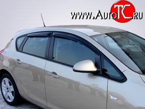 3 199 р. Дефлекторы окон (ветровики) Novline 4 шт. (седан / хетчбек) Opel Astra J хэтчбек 5 дв. дорестайлинг (2009-2012)  с доставкой в г. Воронеж