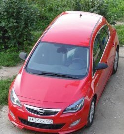 3 999 р. Накладка Sport на передний бампер Opel Astra J хэтчбек 5 дв. дорестайлинг (2009-2012) (Неокрашенная)  с доставкой в г. Воронеж. Увеличить фотографию 2