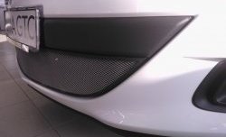 1 539 р. Сетка на бампер GTC Russtal (хром) Opel Astra J хэтчбек 5 дв. дорестайлинг (2009-2012)  с доставкой в г. Воронеж. Увеличить фотографию 4