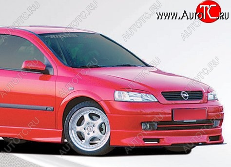 11 549 р. Накладка на передний бампер CT Opel Astra G седан (1998-2005) (Неокрашенная)  с доставкой в г. Воронеж