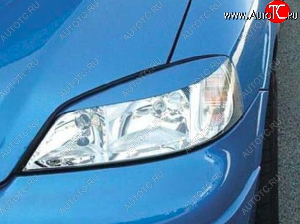 1 649 р. Реснички на фары CT Opel Astra G седан (1998-2005) (Неокрашенные)  с доставкой в г. Воронеж