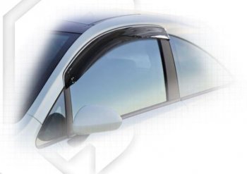 Дефлектора окон CA-Plastic Opel Corsa  D (2010-2014) 1-ый рестайлинг, хэтчбэк 3 дв., 2-ой рестайлинг, хэтчбэк 3 дв. (Classic полупрозрачный)
