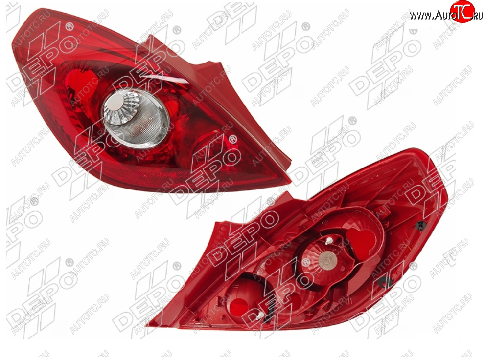 6 549 р. Левый фонарь задний DEPO Opel Corsa D дорестайлинг, хэтчбэк 3 дв. (2006-2010)  с доставкой в г. Воронеж
