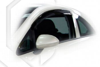 Дефлектора окон CA-Plastic Opel Corsa  D (2010-2014) 1-ый рестайлинг, хэтчбэк 5 дв.,  2-ой рестайлинг, хэтчбэк 5 дв. (Classic полупрозрачный)