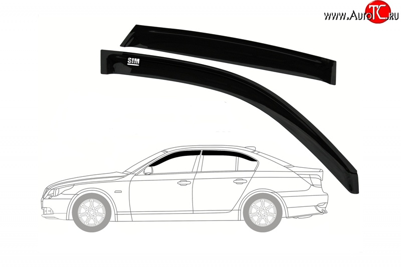 2 249 р. Дефлекторы окон SIM 5 d  Opel Corsa  D (2006-2014)   дорестайлинг, хэтчбэк 5 дв., 1-ый рестайлинг, хэтчбэк 5 дв.,  2-ой рестайлинг, хэтчбэк 5 дв.  с доставкой в г. Воронеж