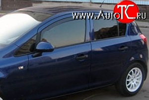 1 934 р. Дефлекторы окон (ветровики) Novline 4 шт.  Opel Corsa  D (2006-2014)   дорестайлинг, хэтчбэк 5 дв., 1-ый рестайлинг, хэтчбэк 5 дв.,  2-ой рестайлинг, хэтчбэк 5 дв.  с доставкой в г. Воронеж