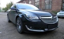 1 539 р. Сетка на бампер (рестайлинг) Russtal (хром) Opel Insignia A рестайлинг седан (2013-2017)  с доставкой в г. Воронеж. Увеличить фотографию 2