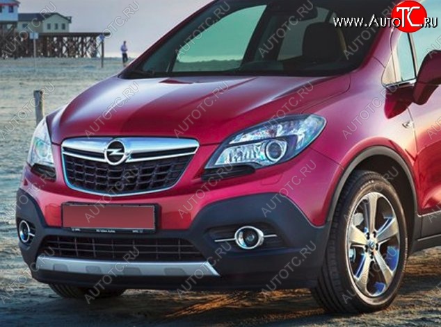 17 299 р. Накладка на передний бампер CT Opel Mokka  дорестайлинг (2012-2016) (Неокрашенная)  с доставкой в г. Воронеж
