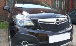 2 099 р. Нижняя сетка на бампер Russtal (черная) Opel Mokka  дорестайлинг (2012-2016)  с доставкой в г. Воронеж. Увеличить фотографию 4