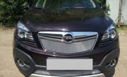 1 539 р. Нижняя сетка на бампер Russtal (хром) Opel Mokka  дорестайлинг (2012-2016)  с доставкой в г. Воронеж. Увеличить фотографию 2