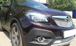 1 539 р. Нижняя сетка на бампер Russtal (хром) Opel Mokka  дорестайлинг (2012-2016)  с доставкой в г. Воронеж. Увеличить фотографию 3