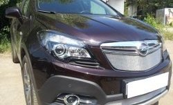 1 539 р. Сетка в решетку радиатора Russtal  Opel Mokka (2012-2016)  дорестайлинг (хром)  с доставкой в г. Воронеж. Увеличить фотографию 4