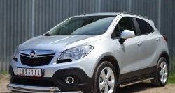 17 999 р. Защита переднего бампера (2 трубыØ63 мм, нержавейка) SLITKOFF Opel Mokka  дорестайлинг (2012-2016)  с доставкой в г. Воронеж. Увеличить фотографию 4