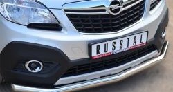 15 549 р. Одинарная защита переднего бампера диаметром 63 мм SLITKOFF Opel Mokka  дорестайлинг (2012-2016)  с доставкой в г. Воронеж. Увеличить фотографию 2